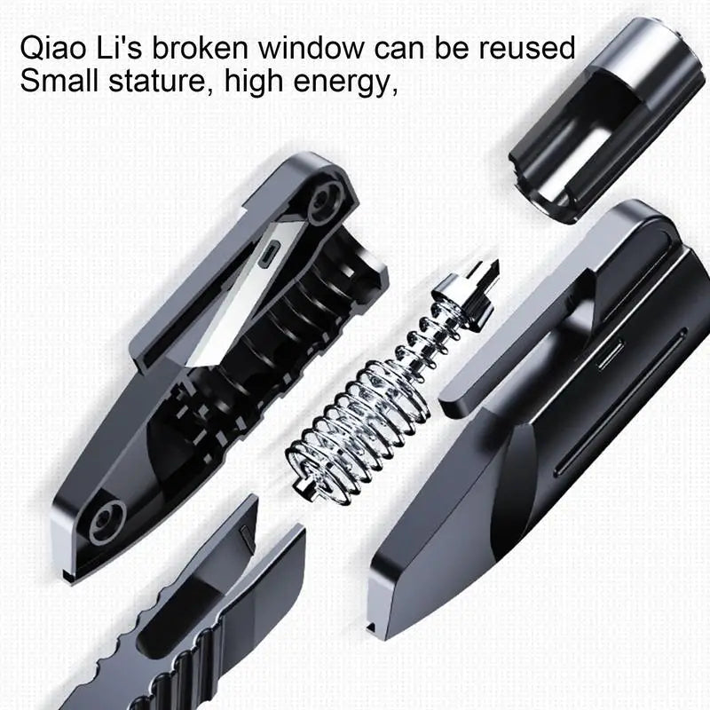 Car Glass Breaker 2 in 1 Car Accident Escape Tool with Tungsten Steel Points Window Breaker Survival Seatbelt Cutter Auto