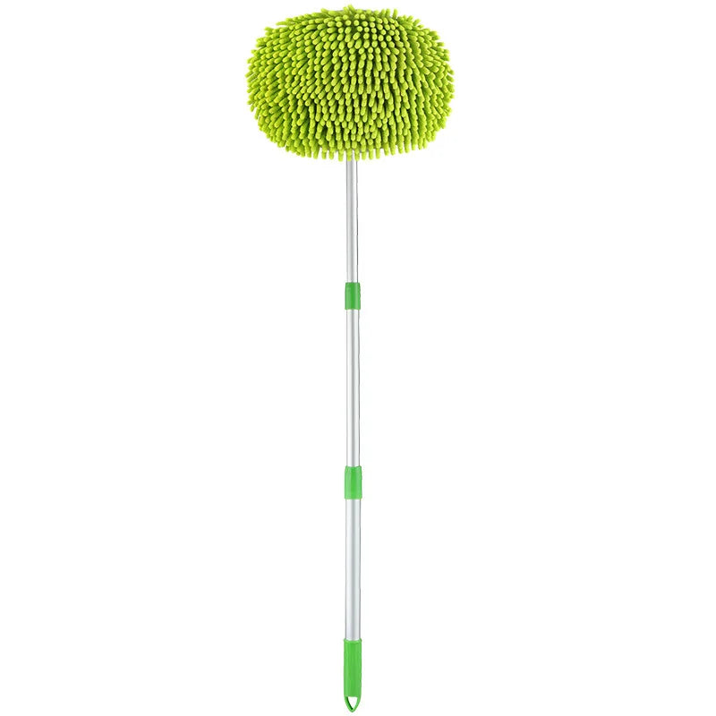 Rotating Car Wash Mop Cleaning Brush Head Auto Supplies Three-Section Telescopic Roof Window Cleaning Maintenance Accessories