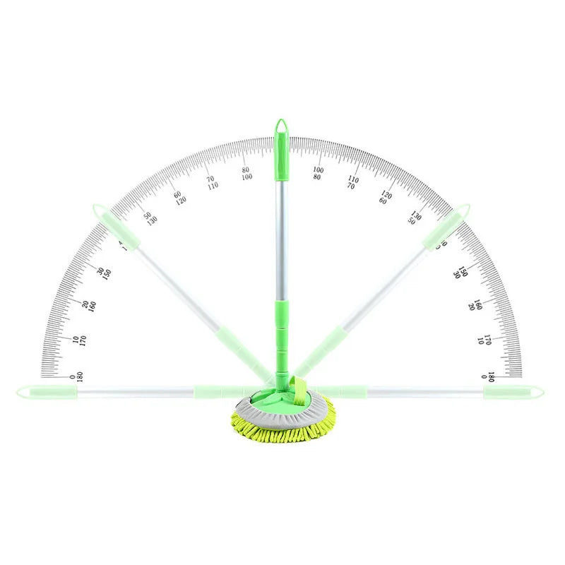 Rotating Car Wash Mop Cleaning Brush Head Auto Supplies Three-Section Telescopic Roof Window Cleaning Maintenance Accessories