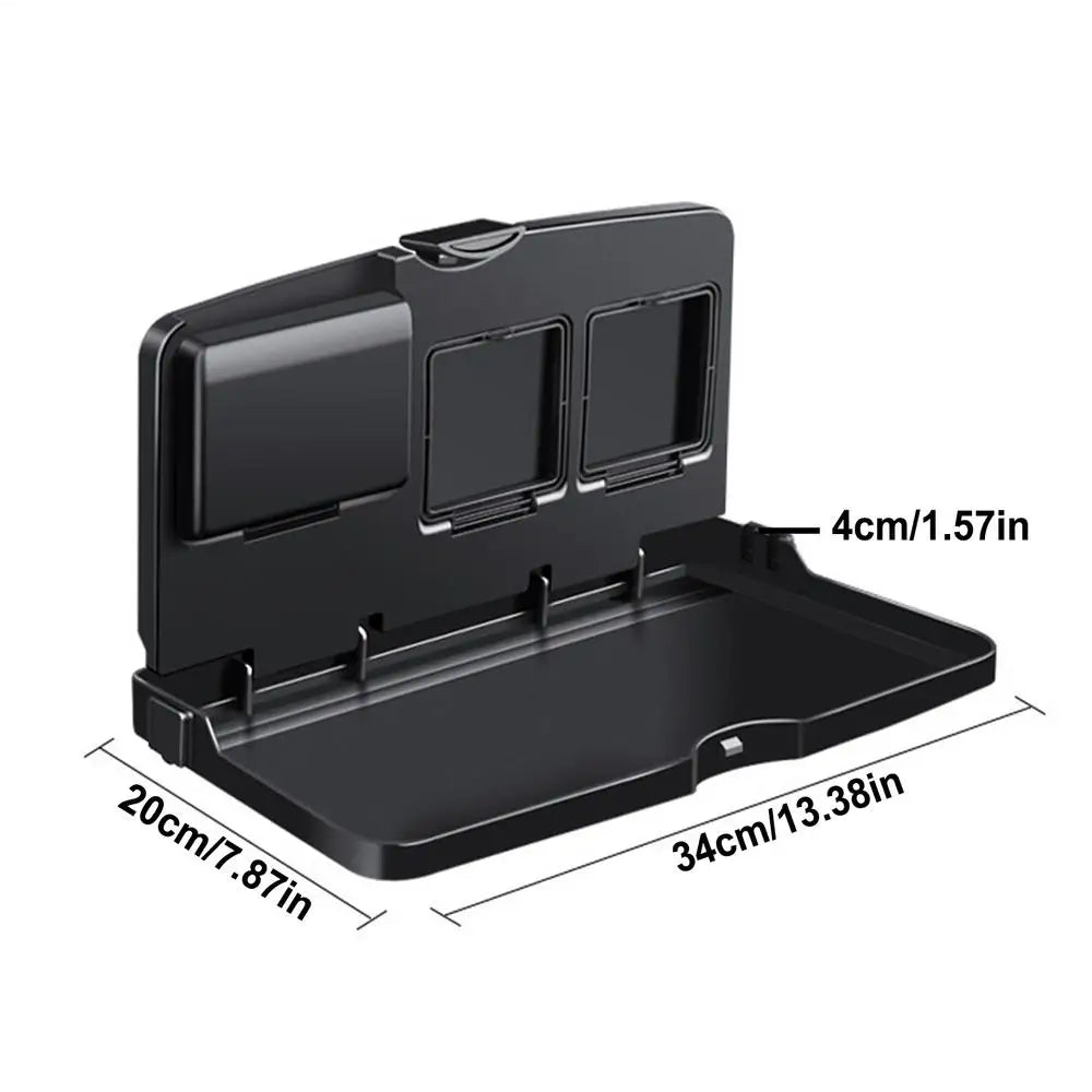 Car Back Seat Table Portable Eating Tray Backseat Table Car Backseat Tray Desk Car Computer Desk with Drink Holder for Most Car