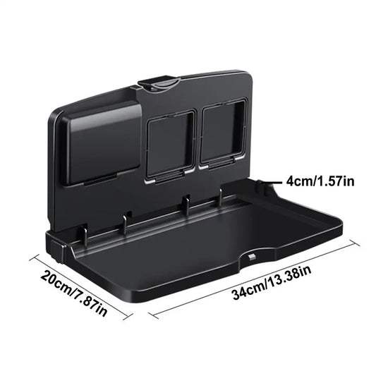 Car Back Seat Table Portable Eating Tray Backseat Table Car Backseat Tray Desk Car Computer Desk with Drink Holder for Most Car