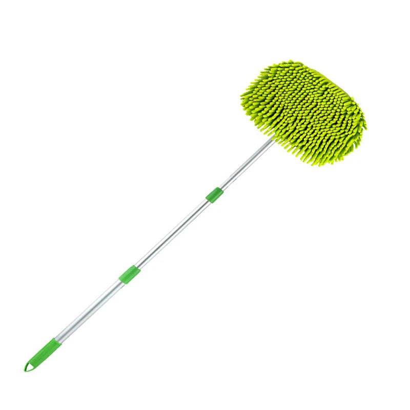 Rotating Car Wash Mop Cleaning Brush Head Auto Supplies Three-Section Telescopic Roof Window Cleaning Maintenance Accessories