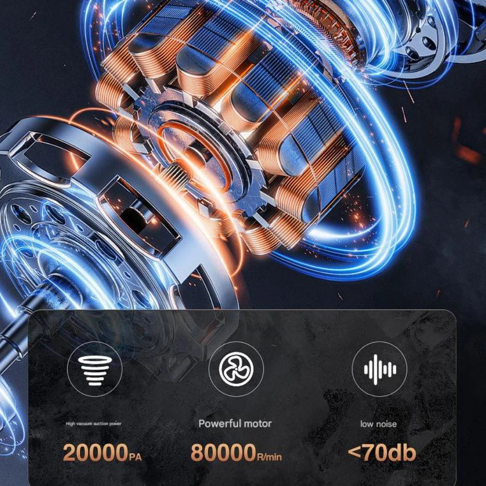 Handheld Car Vacuum for Pet Owners - 180W Powerful Suction, for Hair Removal from Seats & Carpeted Areas