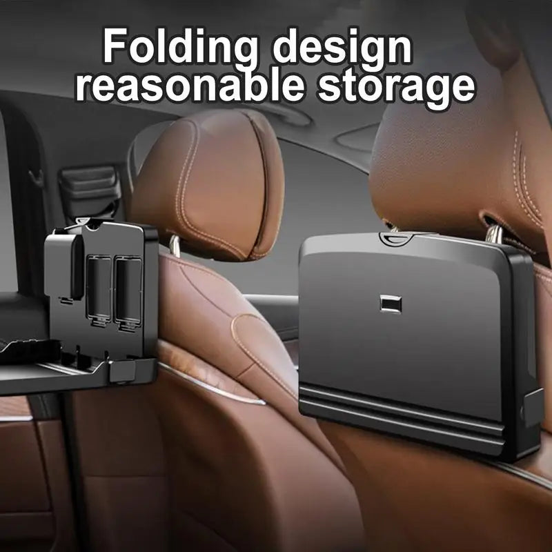 Car Back Seat Table Portable Eating Tray Backseat Table Car Backseat Tray Desk Car Computer Desk with Drink Holder for Most Car