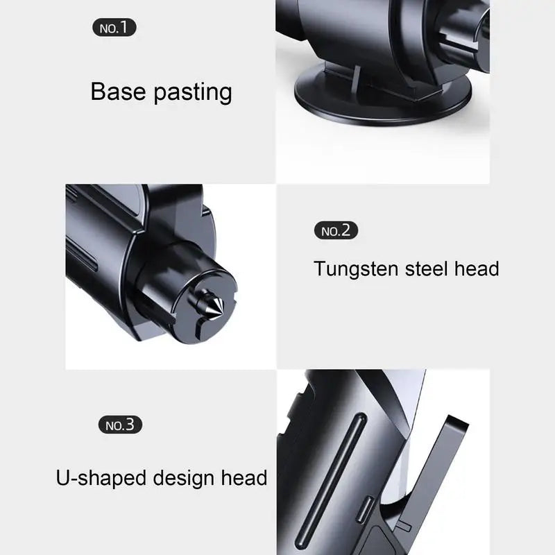 Car Glass Breaker 2 in 1 Car Accident Escape Tool with Tungsten Steel Points Window Breaker Survival Seatbelt Cutter Auto