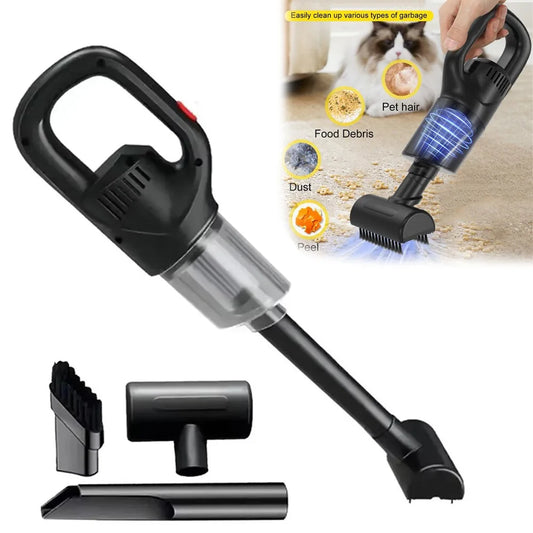 Rechargeable Portable Handheld Vacuum Cleaner Super Strong Suctionr Car Wireless Vacuum Cleaner for Car and Pets Hair Cleaning
