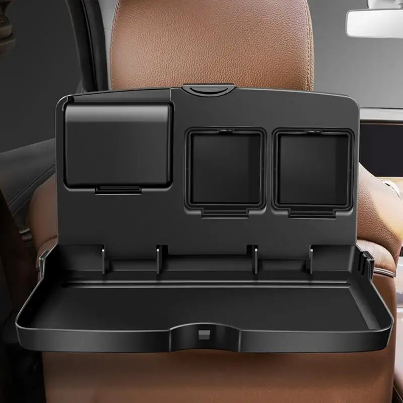 Car Back Seat Table Portable Eating Tray Backseat Table Car Backseat Tray Desk Car Computer Desk with Drink Holder for Most Car